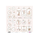 Set 24 Papeles Scrap 15x15cm Lullaby Baby Girl Papers For You (23)