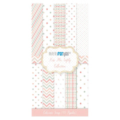 Set 10 Papeles Scrap 15x30cm Kiss Me Softly Papers For You