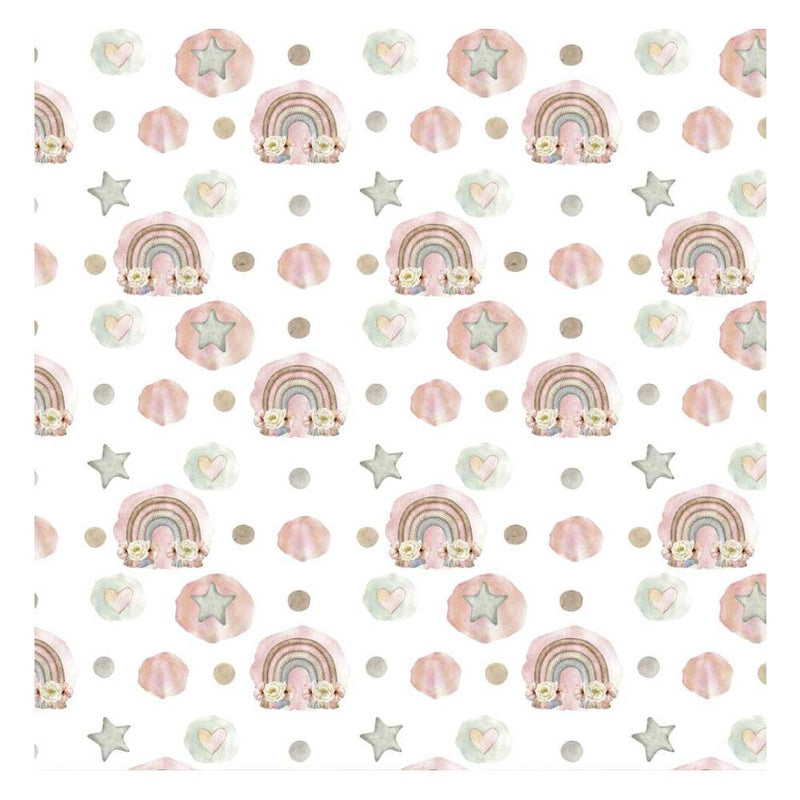 Set 4 Rollos Leather Paper Lullaby Baby Girl Papers For You (2)