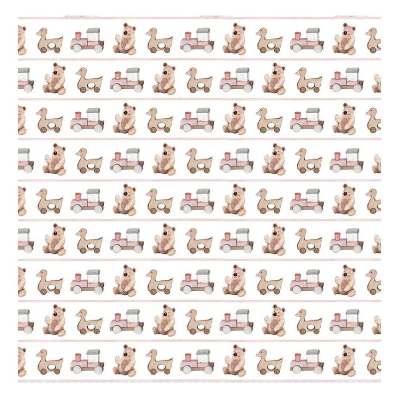 Set 4 Rollos Leather Paper Lullaby Baby Girl Papers For You (1)