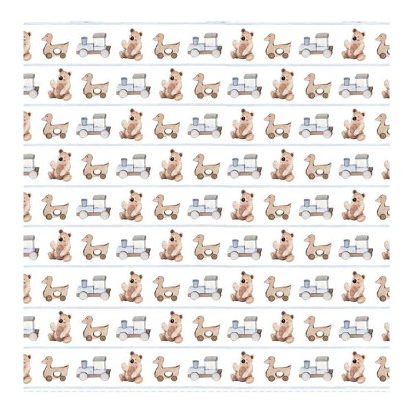 Set 4 Rollos Leather Paper Lullaby Baby Boy Papers For You (1)
