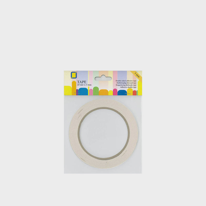 Cinta Adhesiva Doble Cara 3mm x 20m