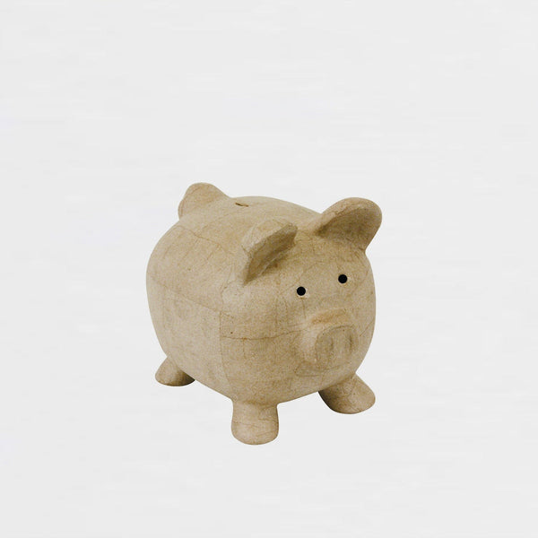Hucha Cerdito Grande Cartón Décopatch