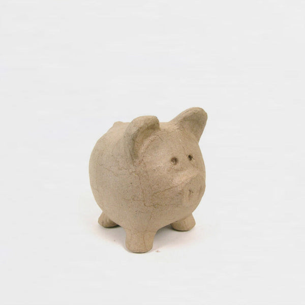 Hucha Cerdito Cartón 12x12x12cm Décopatch