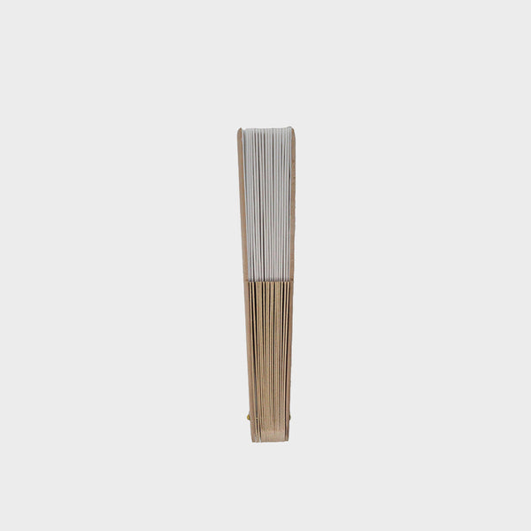 Abanico de Madera Blanco para Decorar y Personalizar (1)