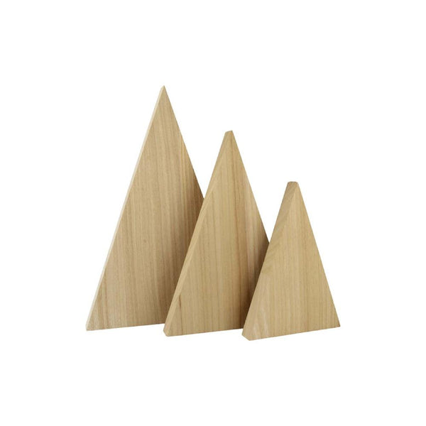 Set Triángulos Madera 3uds Artemio