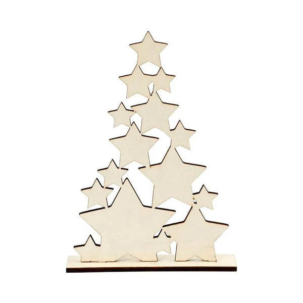 Figura Decorativa Árbol Navidad Estrellas
