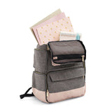 Mochila Crafter´s Backpack Rosa y Gris We R Makers (3)