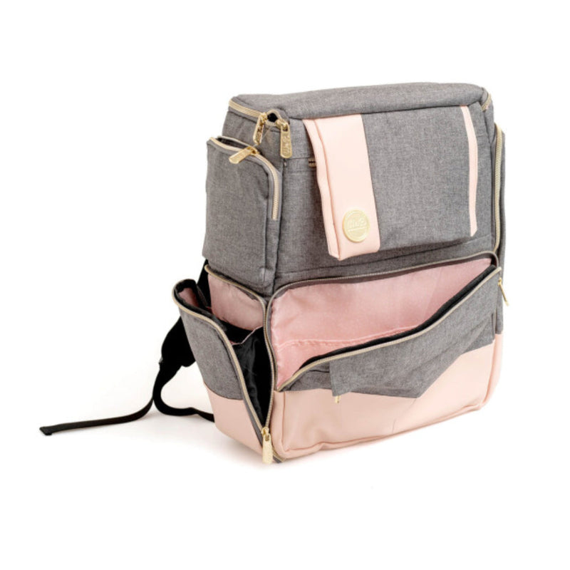 Mochila Crafter´s Backpack Rosa y Gris We R Makers (2)
