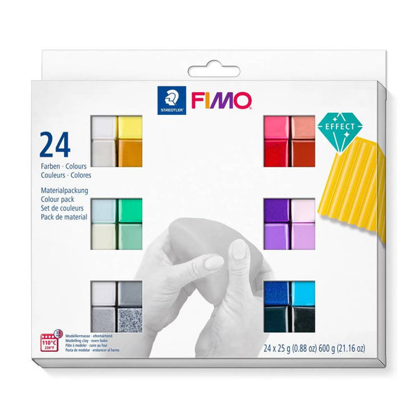 Surtido 24 Colores Soft Effect Media Pastilla Fimo Soft Staedtler