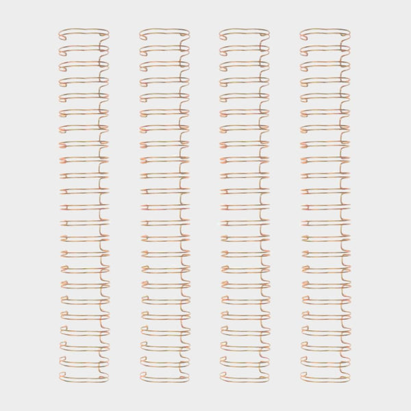 Set 4 Espirales Oro Rosa 1,6cm Cinch We R Makers