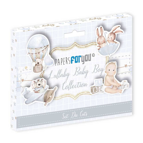 Die Cuts Lullaby Baby Boy Papers For You