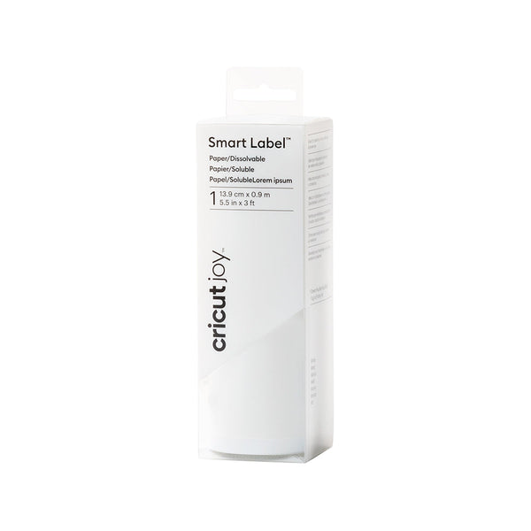 Papel Soluble al Agua Smart Label Paper 14x0,9 Cricut Joy