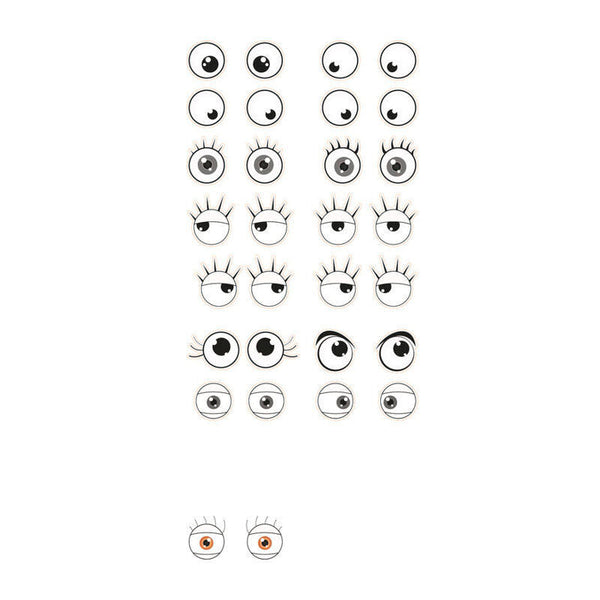 Pegatinas Cooky Ojos 7,5x12cm Maildor