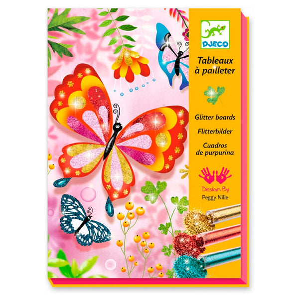 Set Creativo para Crear Cuadros de Purpurina Mariposas Djeco