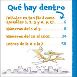 Libro de dibujo infantil, Dibujar caricaturas con números y letras, de la Editorial El Drac - milbby tienda de manualidades bellas artes y scrap - índice