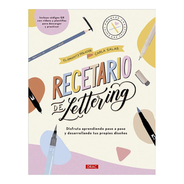 Libro Recetario Lettering Editorial El Drac
