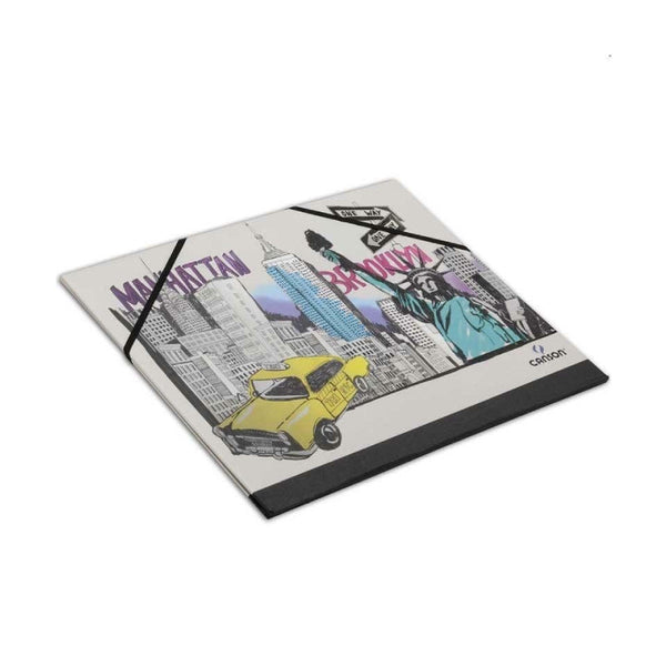 Carpeta de Dibujo Cartón Decorada Canson Créatif 32x45cm (1)