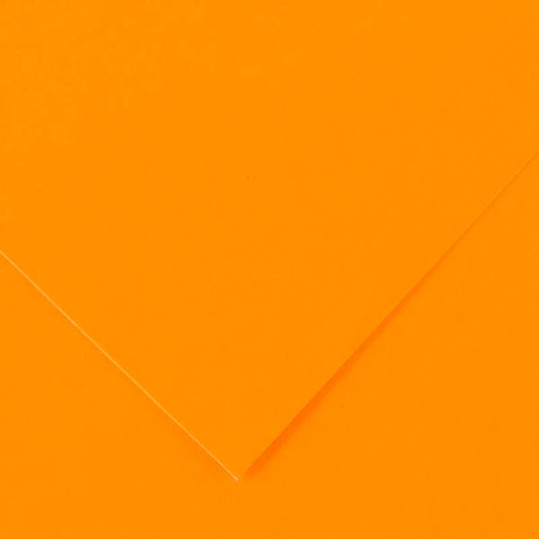 Cartulina Iris Naranja Fluor 50x65 185gr Canson
