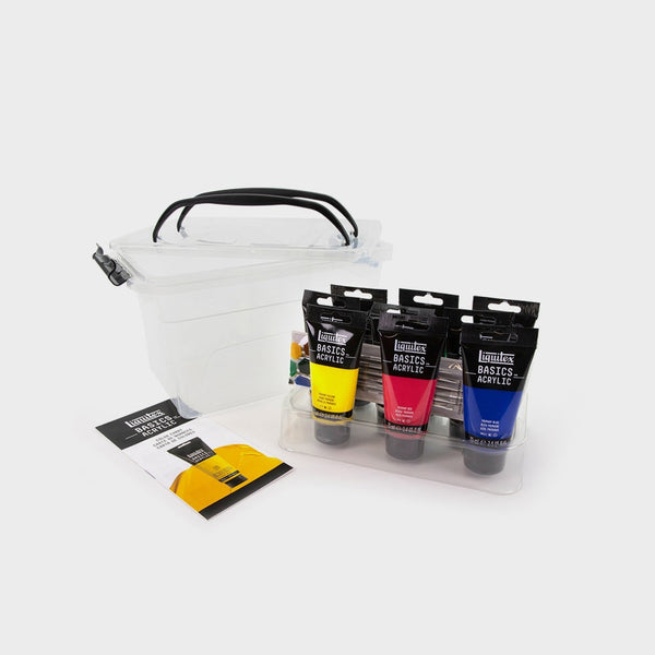 Caja de Acrílicos 9 tubos 75ml Liquitex (1)