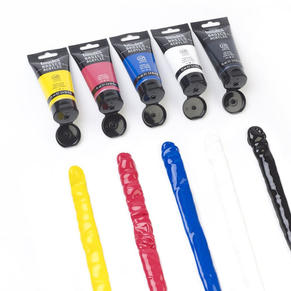 Set de Acrílicos de la línea Basics 5 tubos 75ml Liquitex (1)