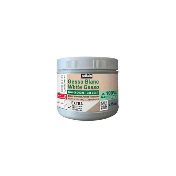 Gesso Blanco Monocapa Studio Green 475ml Pebeo