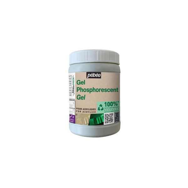 Gel Fosforescente Studio Green 225ml Pebeo