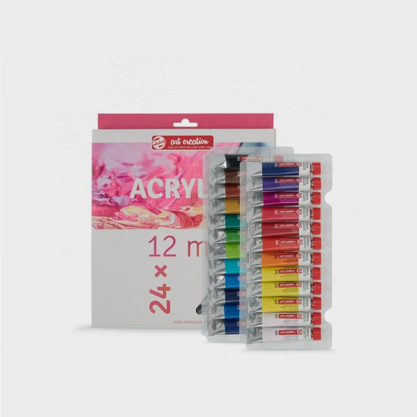 Set Acrílico 24 Tubos 12ml Art Creation Talens