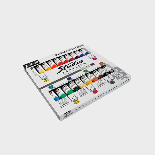 Set 20 Acrílico Studio 20ml Pebeo