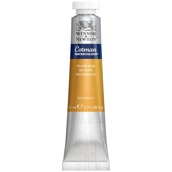 Acuarela Cotman Serie 2 en Tubo 21ml Winsor & Netwon & Tubo Cotman Oro amarillo