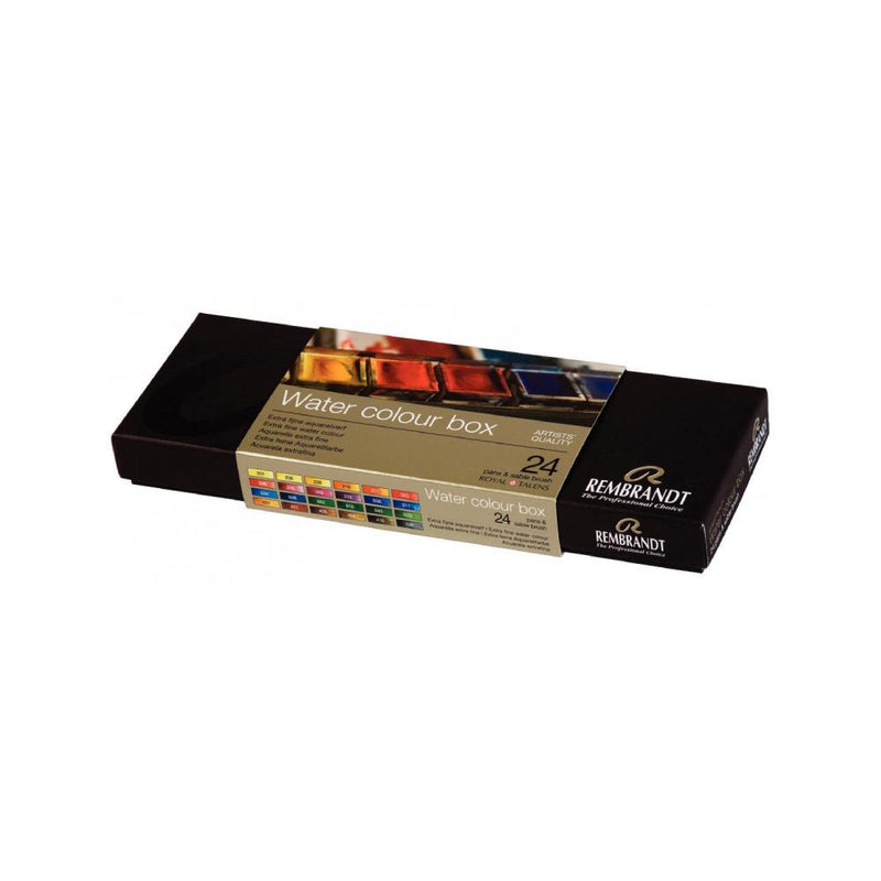 Caja Metal Acuarelas 24 Colores Rembrandt