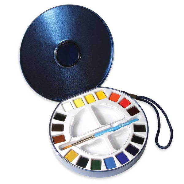 Acuarela en Pastillas Aquafine Daler Rowney Caja Metálica 18 Colores