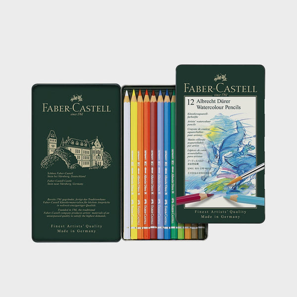 Estuche Metal 12 Lápices Acuarelables Albrecht Dürer Faber Castell