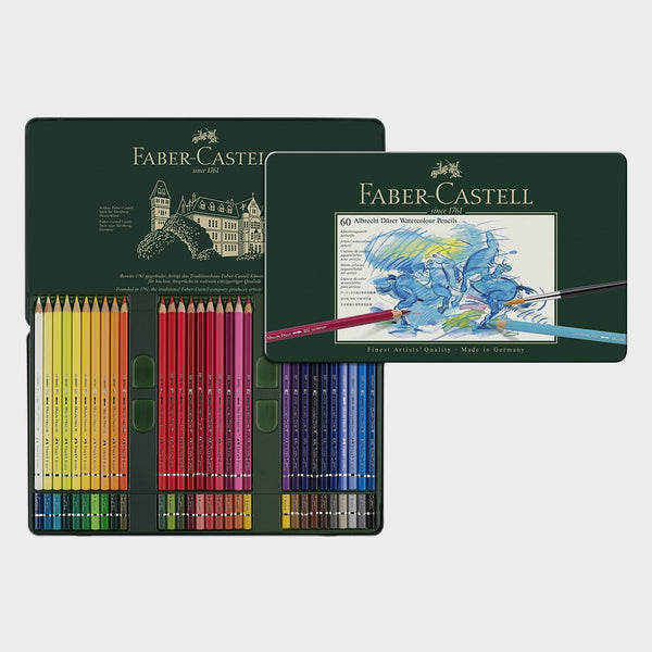 Estuche Metal 60 Lápices Acuarelables Albrecht Dürer Faber Castell (1)
