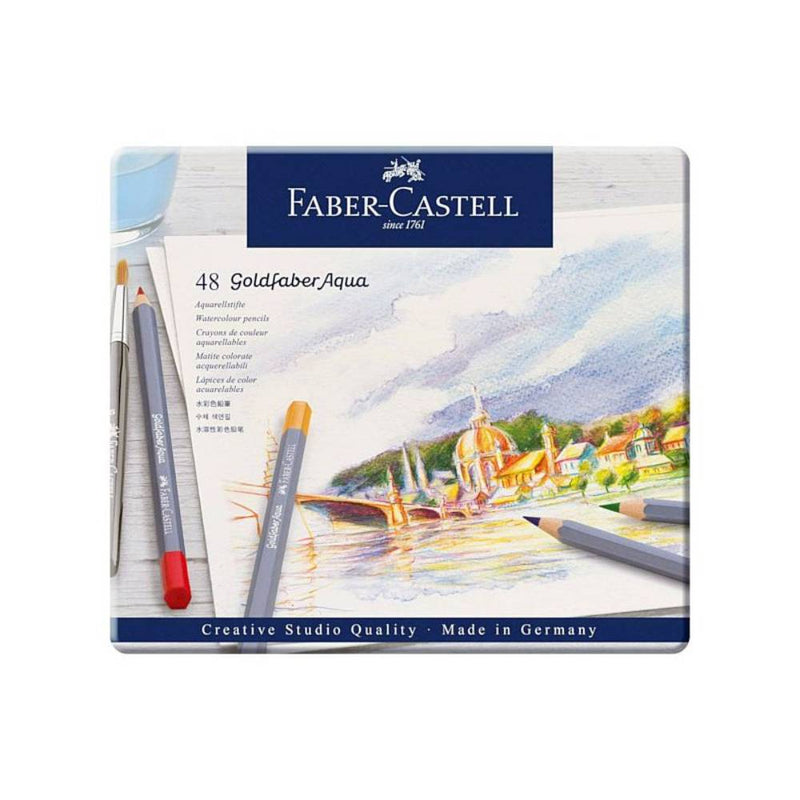 Caja Metálica 48 Lápices Acuarelables Goldfaber Faber Castell