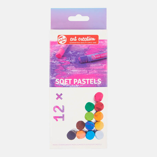 Set 12 Pasteles Suaves Redondos Art Creation