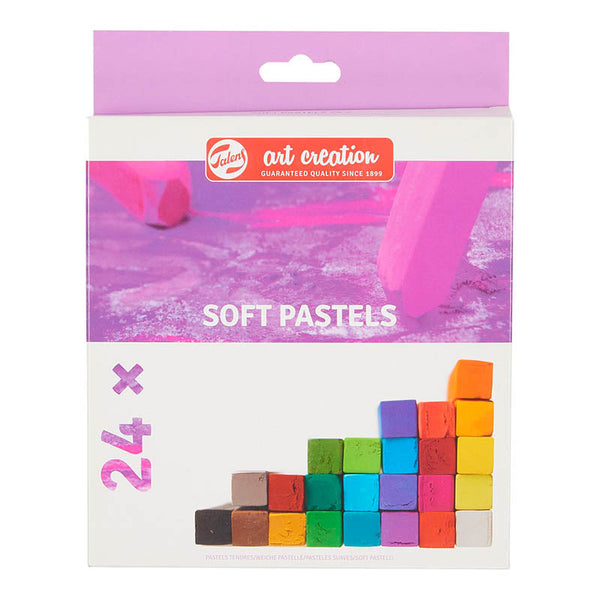 Set 24 Pasteles Suaves Cuadrados Art Creation