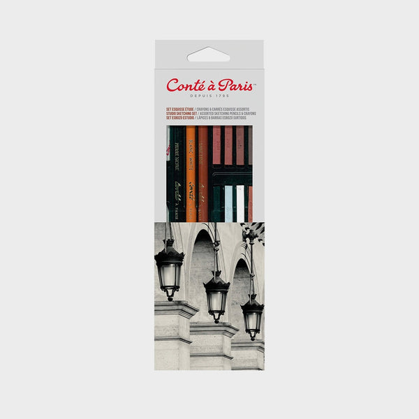 Set de Dibujo Lápices y Barras de Esbozo Conté à Paris