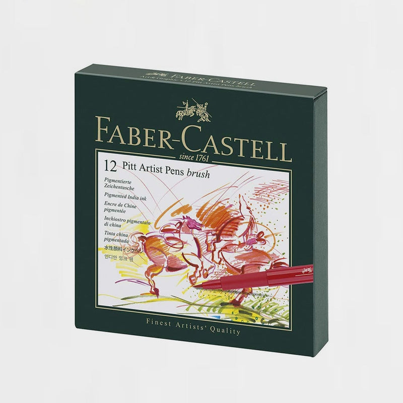 Set 12 Rotuladores Faber-Castell PITT (2)