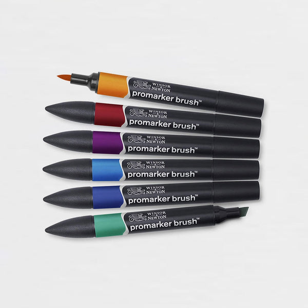 Set 6 Rotuladores Brushmarker Tonos Profundos