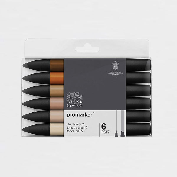 Set 6 Rotuladores Promarker Tonos Piel Set 2 Winsor & Newton