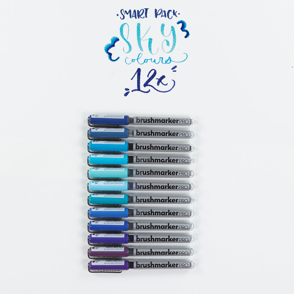 Set 12 rotuladores Karin Brushmarker Pro Grey colours - Fieltro - Los Set 12 rotuladores Karin Brushmarker Pro Grey colours - Fieltro - Los