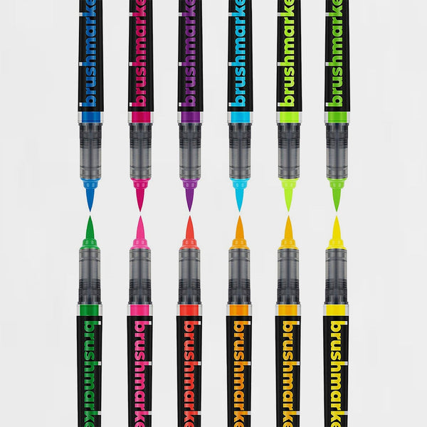 Set 12 Rotuladores Lettering Brushmarker Pro Neón Karin (1)