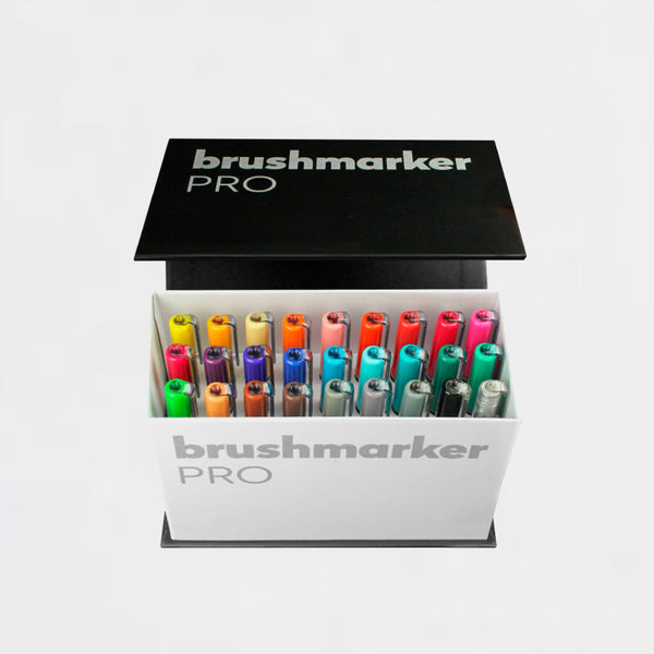 Set 27 Rotuladores Lettering Brushmarker Pro Karin