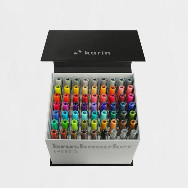 Set 63 Rotuladores Lettering Brushmarker Pro Karin (1)
