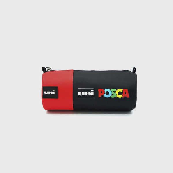 Estuche Cilíndrico Tela Rojo Vacío Posca