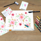 Set Lettering Tombow Floral (2)