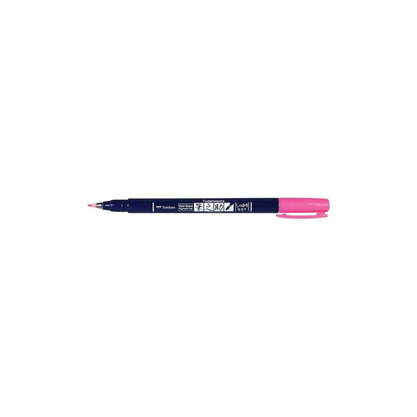 Rotulador Fudenosuke Rosa Flúor Tombow