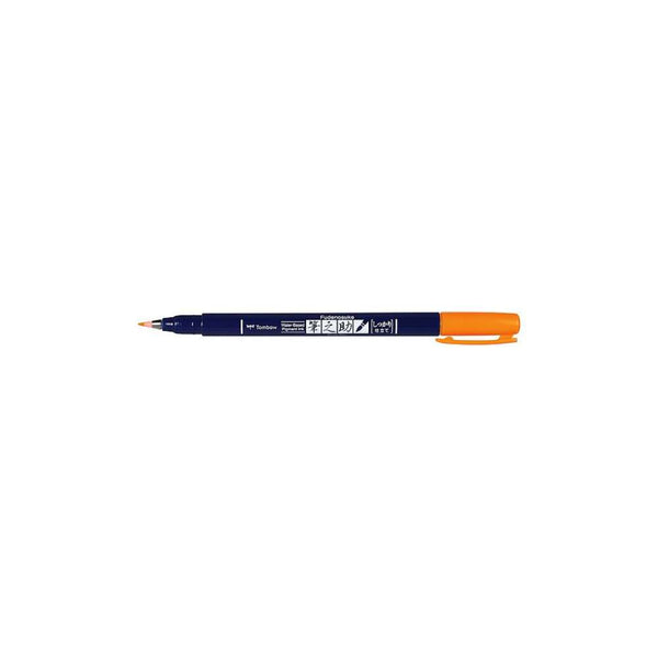 Rotulador Fudenosuke Naranja Flúor Tombow