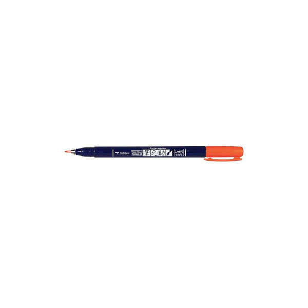 Rotulador Fudenosuke Rojo Flúor Tombow